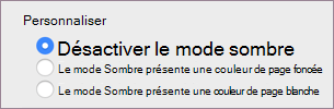 Mode sombre désactivé