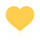 Emoji cœur jaune