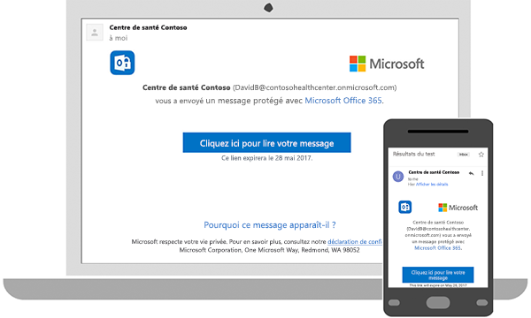 Comment ouvrir un message protégé ? - Support Microsoft