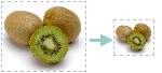 Exemple d’image avant et après le redimensionnement