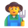 Emoji teams homme agriculteur