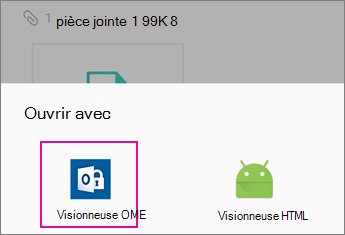 Visionneuse OME avec Yahoo mail sur Android 2