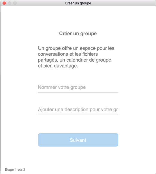 Créer une interface utilisateur de groupe dans Mac