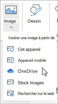Image pour l’insertion à partir de OneDrive