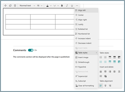 Capture d’écran des actualités SharePoint seventeen.png