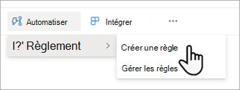 Créez une règle pour automatiser une liste dans SharePoint.