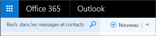 Apparence du ruban d’Outlook sur le web.