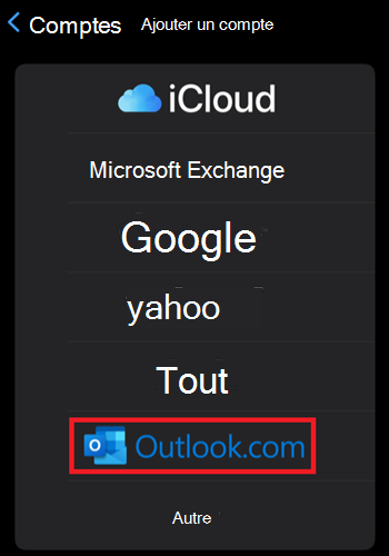 Apple mail add Outlook.com to iPhone