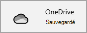 Icône OneDrive de Windows 10 Paramètres, confirmant que tous les dossiers sont entièrement sauvegardés.