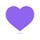 Emoji cœur violet