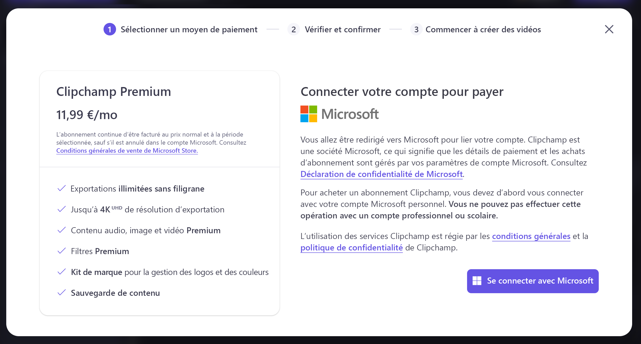 Connecter un compte personnel ou familial Microsoft
