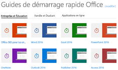 Guides de démarrage rapide Office