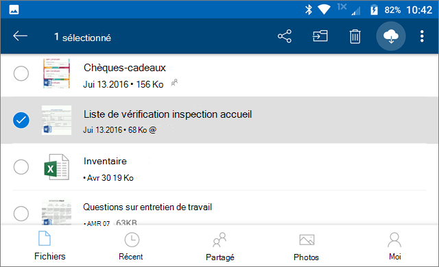 check android onedrive download