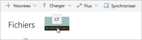 Capture d'écran d'un fichier glissé vers OneDrive