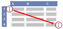 Sélection d’un exemple de l’aide d’Excel 2013 pour Windows