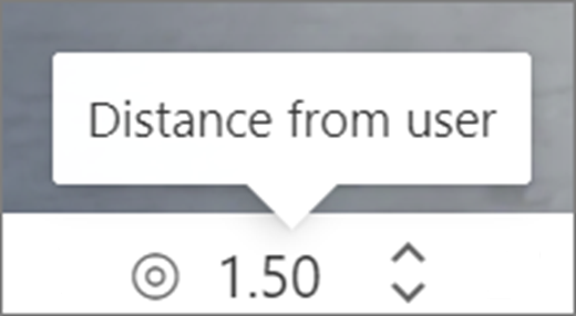 Distance de l'interface utilisateur