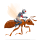 Émoticône de fourmi volante
