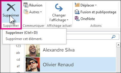 Supprimer Un Contact Outlook