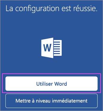 Appuyez sur Commencer à utiliser.