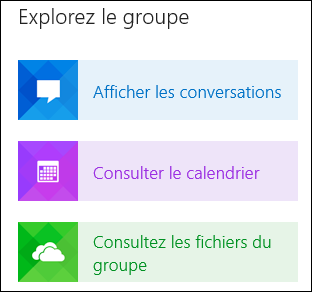Explore a group in Outlook