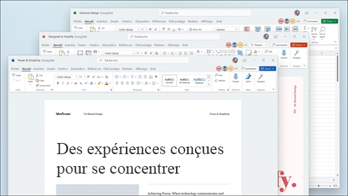 Word, Excel et PowerPoint les mises à jour visuelles dans le ruban et les angles arrondis pour correspondre à l’interface utilisateur Windows 11.