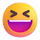 Emoji Teams souriant avec les yeux fermés