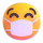 Emoji visage Teams avec masque médical