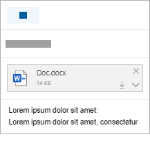 Outlook.com nouveau message électronique avec une pièce jointe