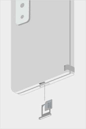 Surface Duo 2 SIM carte plateau.