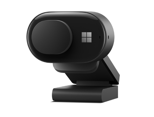 מצלמת האינטרנט המודרנית של Microsoft עם תריס פרטיות המכסה את עדשת המצלמה