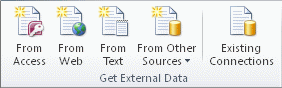 תמונת רצועת הכלים של Excel