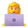 Emoji של אישה כותבת קוד ב- Teams