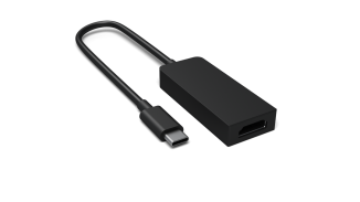 מציג כבל שניתן להשתמש בו בין USB-C (קטן יותר) ל- HDMI (גדול יותר).
