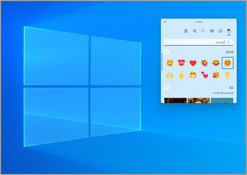 לוח המקשים של Emoji Windows 11.