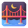 אימוג׳י גשר של Teams בלילה