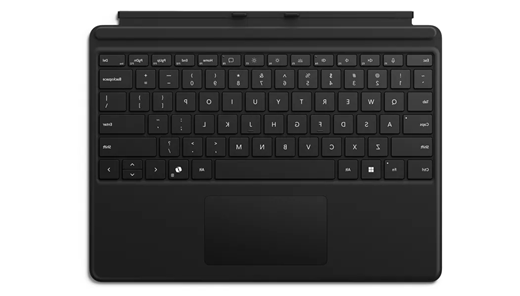 Surface Pro המקלדת לעסקים בשחור.
