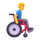 Emoji של איש Teams בכיסא גלגלים ידני