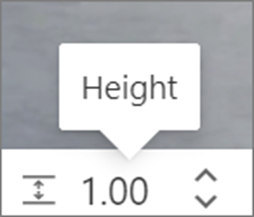 ממשק משתמש של גובה