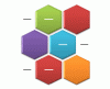 Alternating Hexagons SmartArt graphic layout