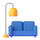 Emoji של ספה ומנורה של Teams