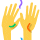 ידיים חוגגות סמל הבעה