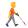 Emoji של איש Teams עם מקל גיששה