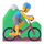 Emoji של איש אופני הרים ב- Teams