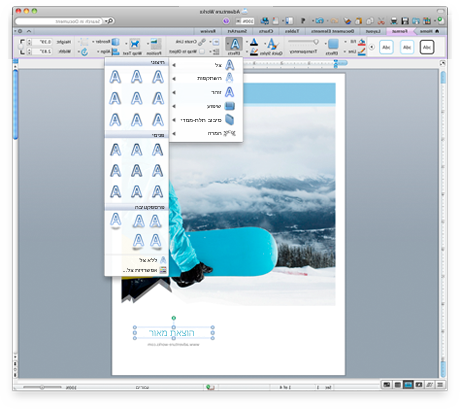 template on word for mac 2011