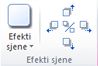 Grupa Efekti sjene na kartici Alati za slike u programu Publisher 2010