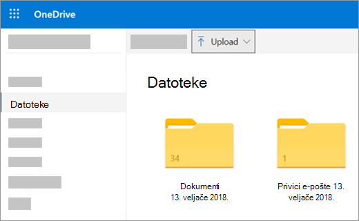 Prijenos datoteka ili slika na OneDrive