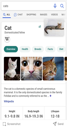 Zaslon pretraživanja tražilice Bing results.png