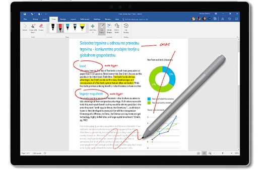 Slika olovke za Surface koja označava dokument.