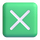 Emotikon gumba s križićem u aplikaciji Teams