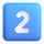 Emotikon tipke s brojem dva na tipkovnici u aplikaciji Teams
